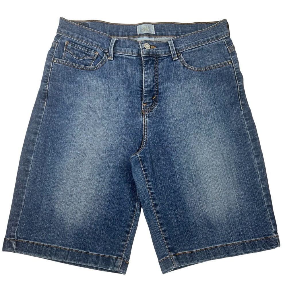 Levi's 512 Perfectly Slimming Denim Bermuda Shorts Sz 12 Women's